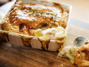 Chicken, Ham & Leek Pie